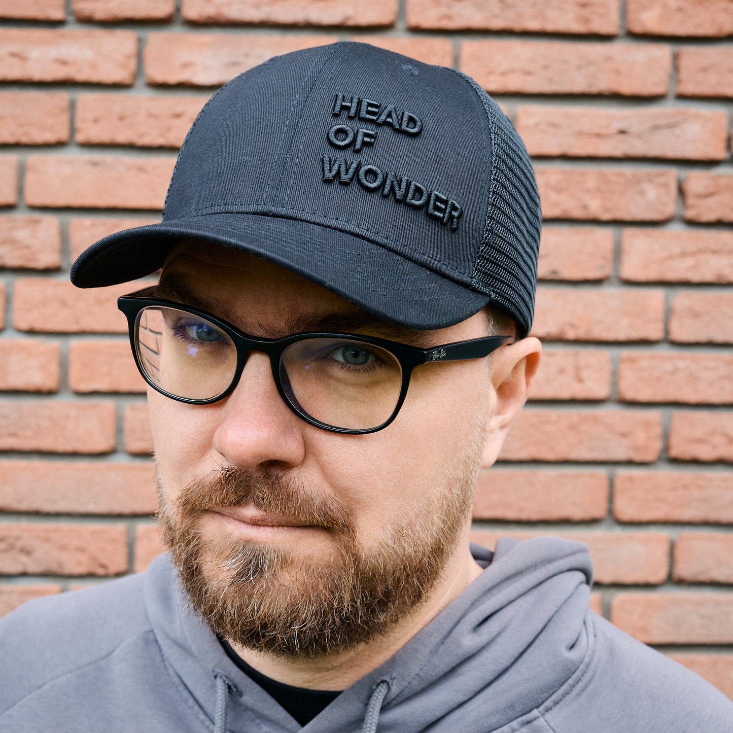 XL kšiltovka HEAD OF WONDER Černá – Classic Trucker Hat