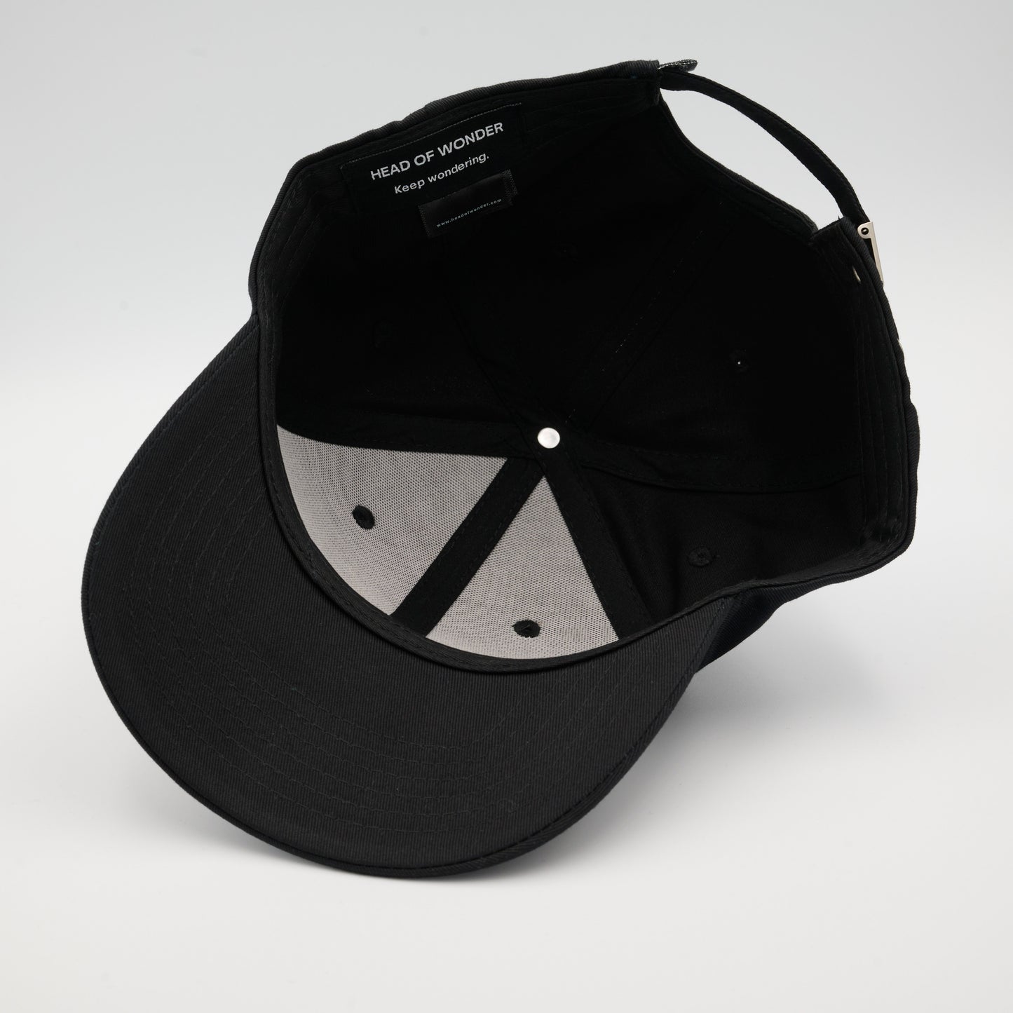 XL HEAD OF WONDER Cap Black – Baseball Cap Detail