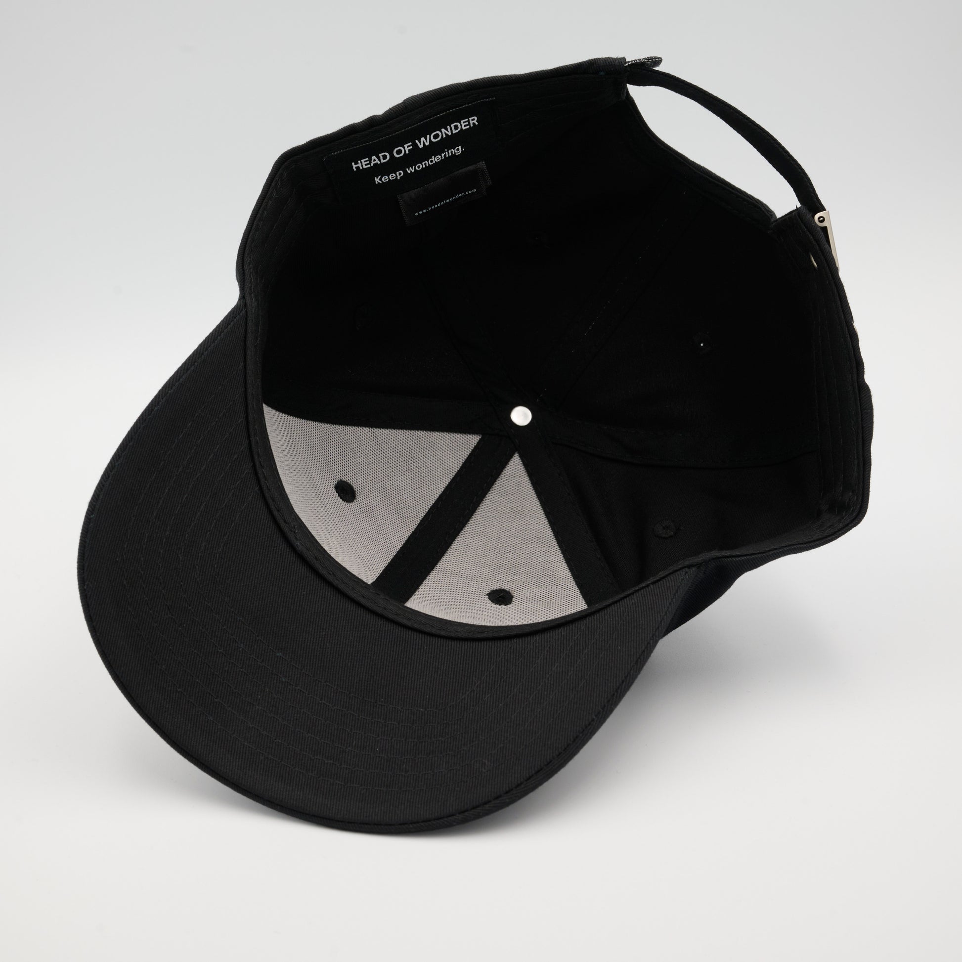 XL HEAD OF WONDER Cap Black – Baseball Cap Detail