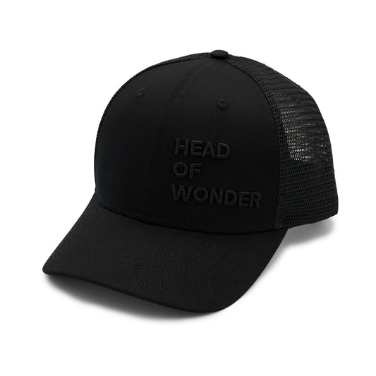 XL HEAD OF WONDER Cap Black – Classic Trucker Hat