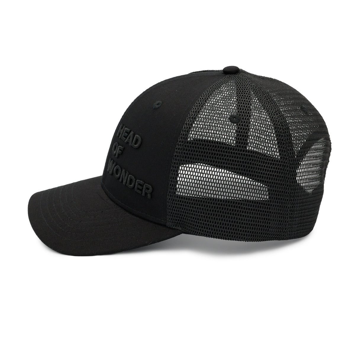 XL HEAD OF WONDER Cap Black – Classic Trucker Hat