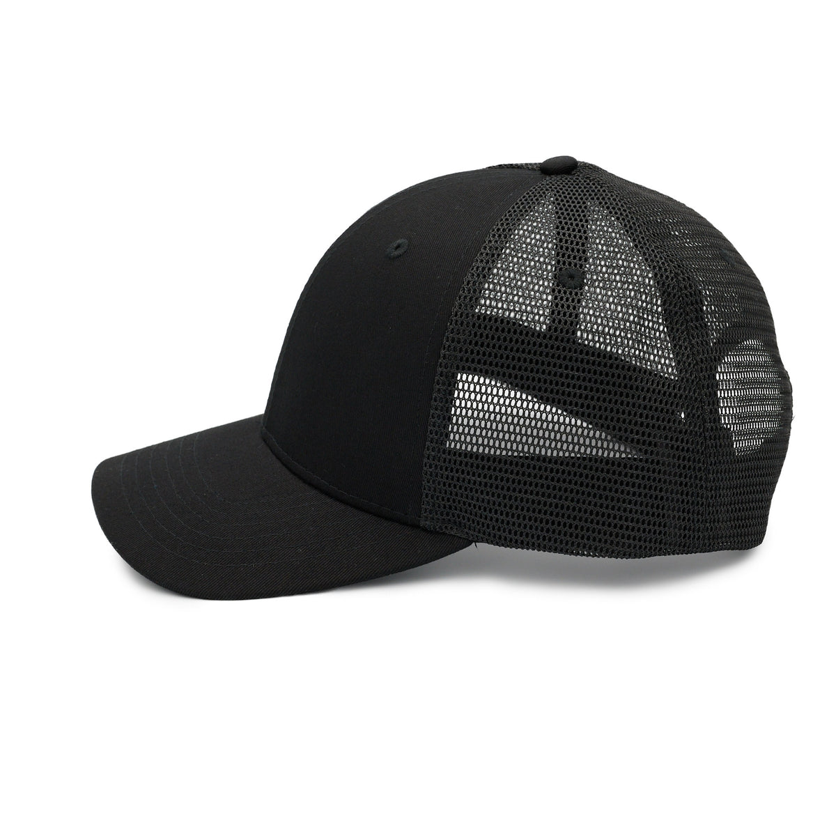 XL/XXL Minimalist Cap Black – Classic Trucker Hat