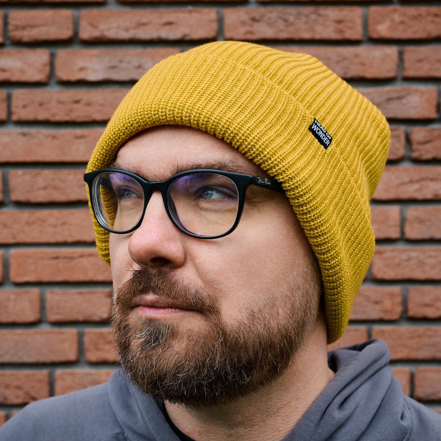 XL Merino čepice HEAD OF WONDER Žlutá – Beanie