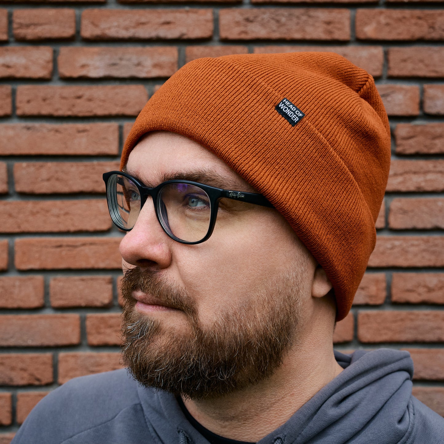 XL čepice HEAD OF WONDER Cihlová – Beanie