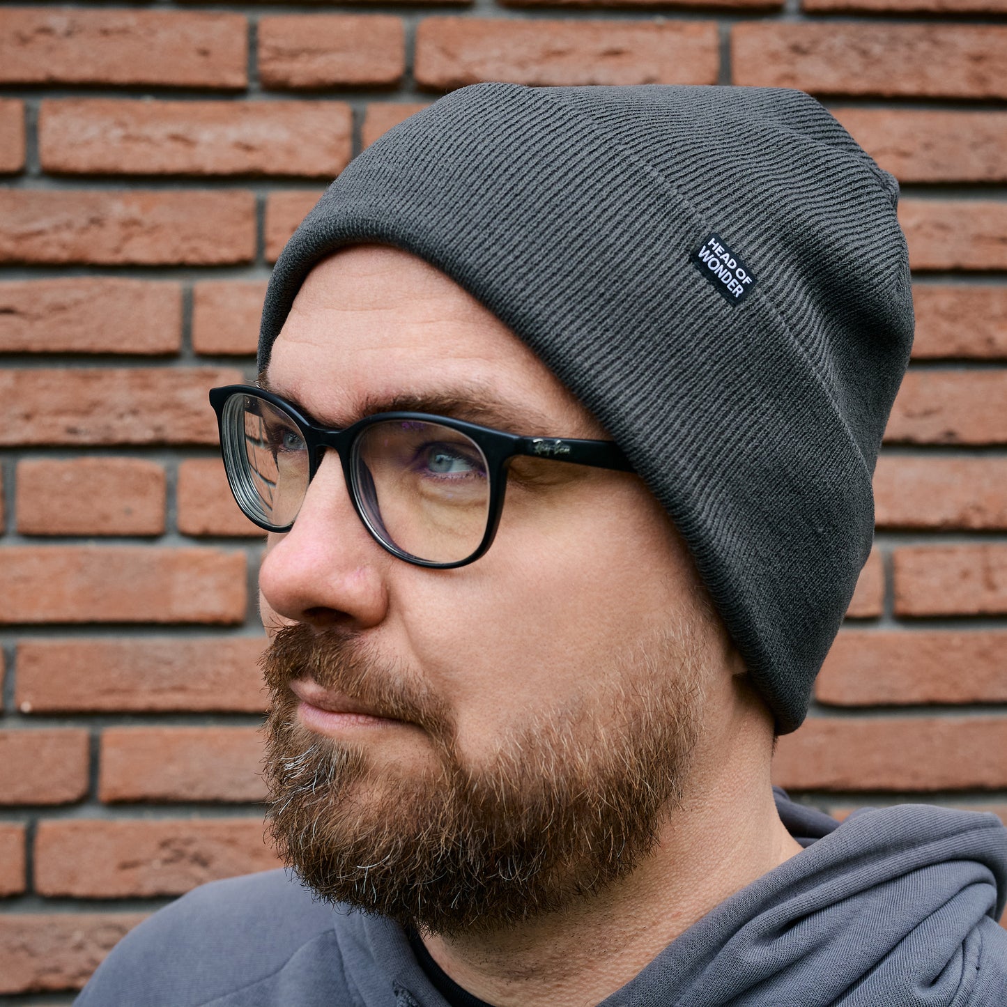 XL čepice HEAD OF WONDER Tmavě šedá – Beanie