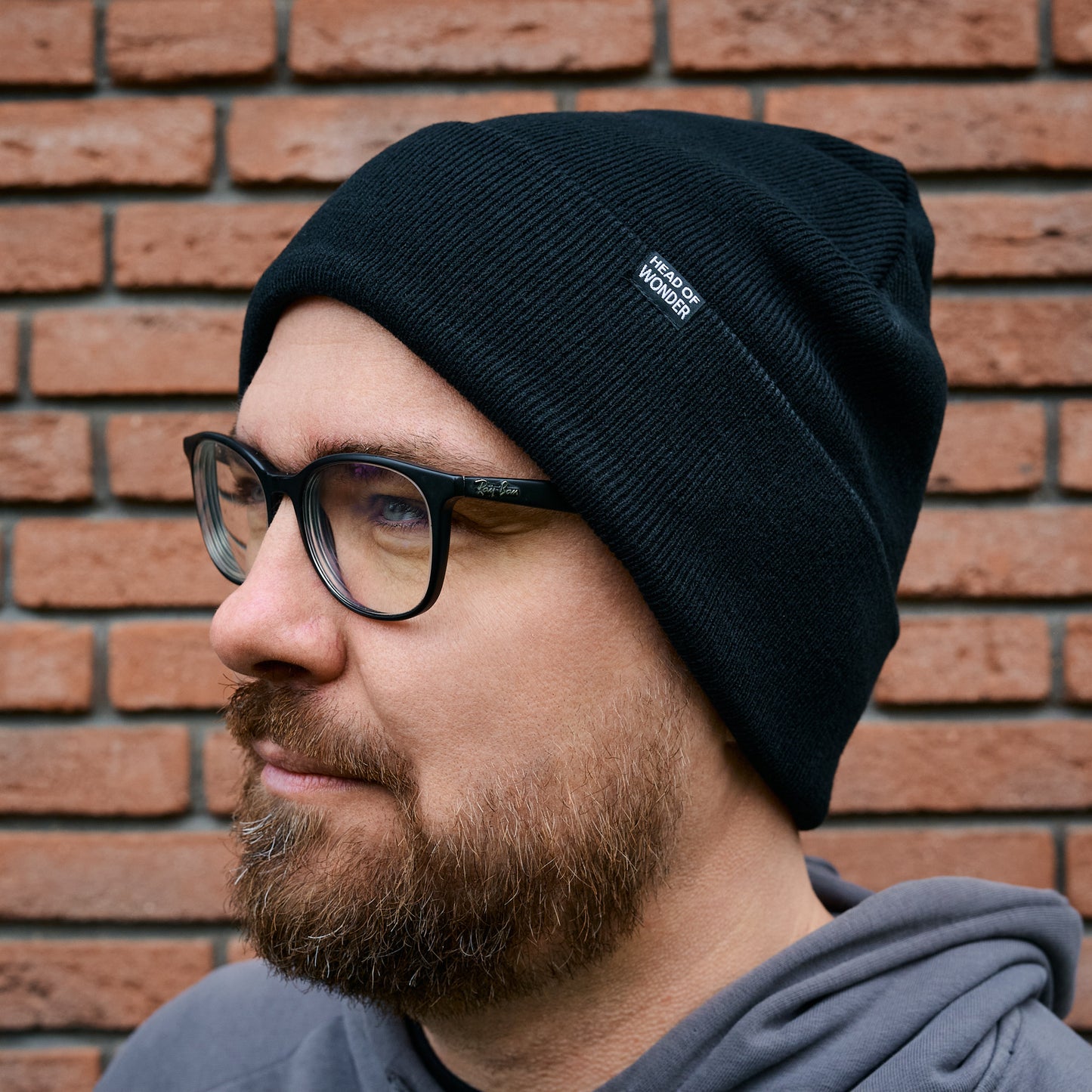 XL čepice HEAD OF WONDER Černá – Beanie