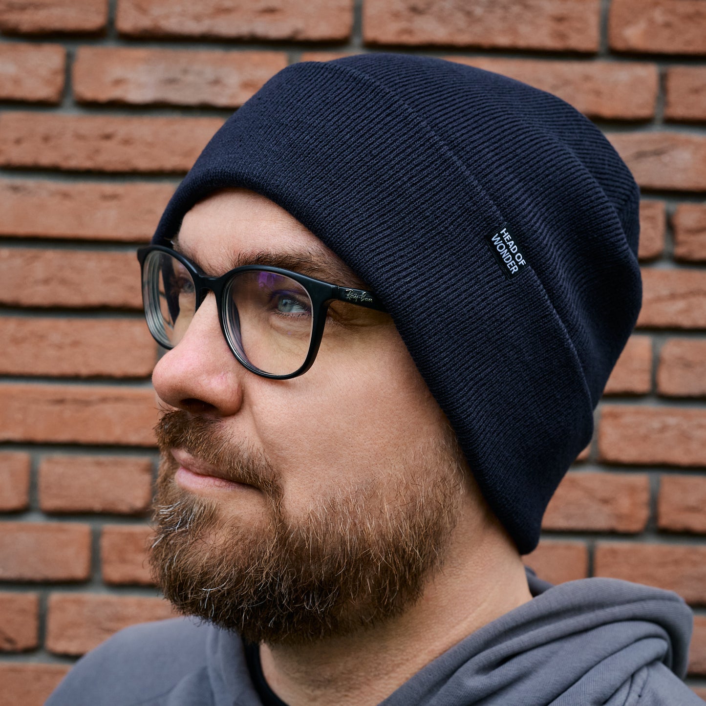 XL čepice HEAD OF WONDER Tmavá námořnická modrá – Beanie
