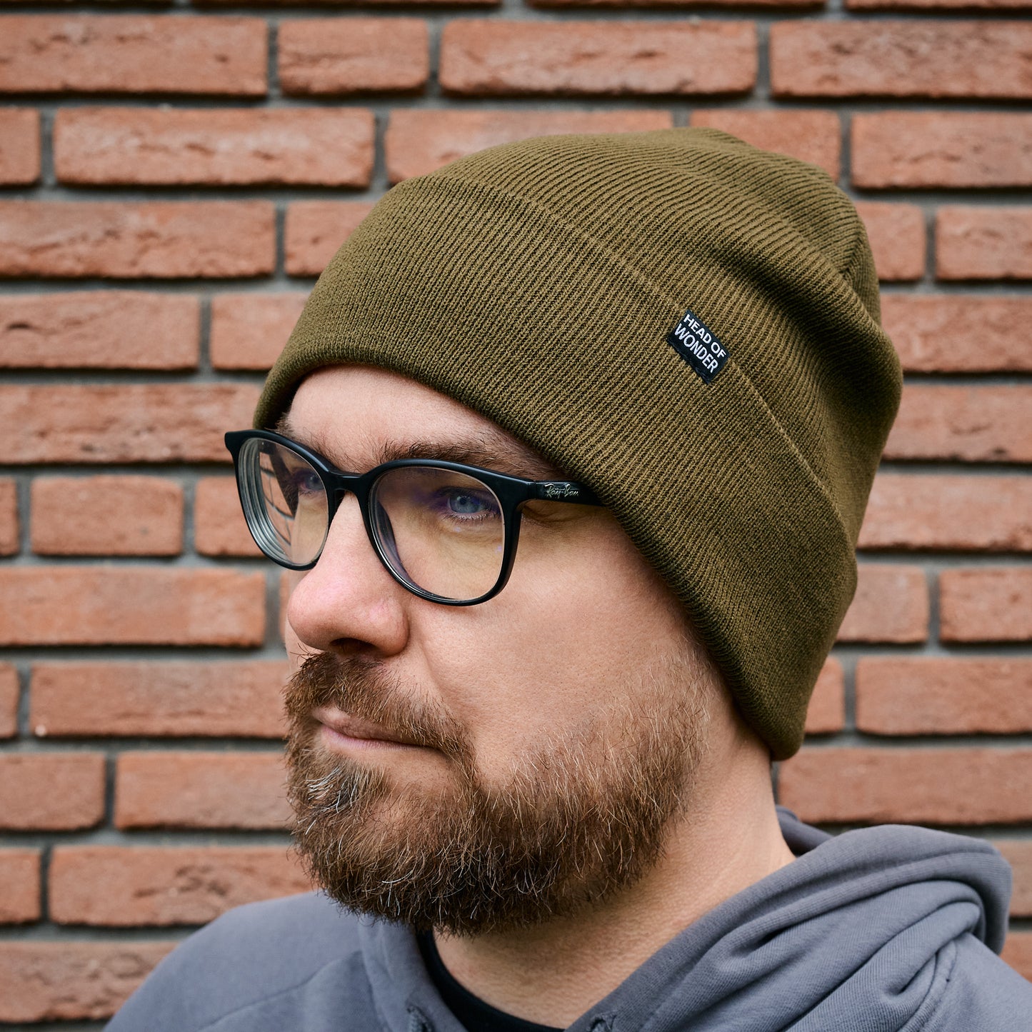 XL čepice HEAD OF WONDER Olivová – Beanie