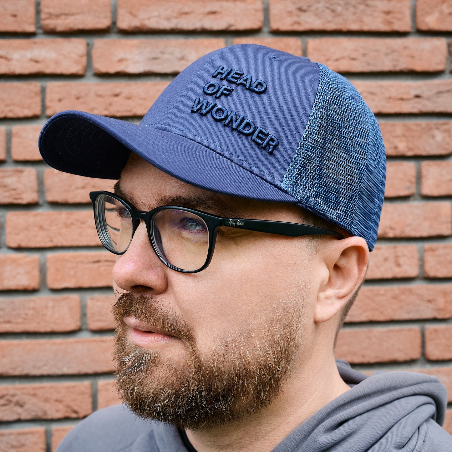 XL kšiltovka HEAD OF WONDER Námořnická modrá – Classic Trucker Hat