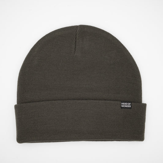 XL HEAD OF WONDER Beanie Dark Grey Front