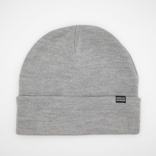 XL HEAD OF WONDER Beanie Light Grey Front
