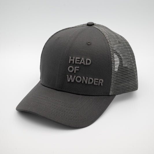 XL HEAD OF WONDER Cap Dark Grey – Classic Trucker Hat Front