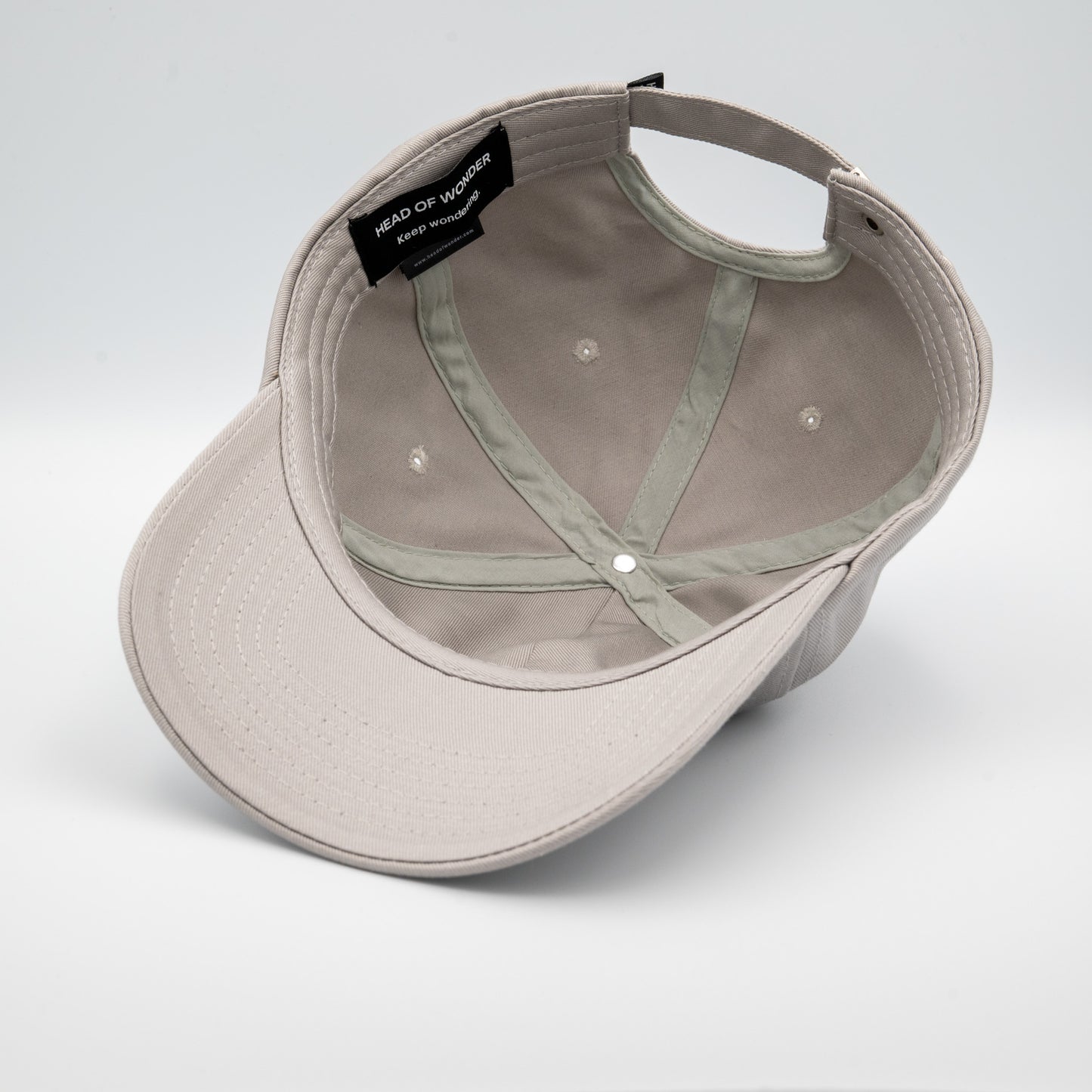 XL HEAD OF WONDER Cap Light Gray - Dad Hat Bottom