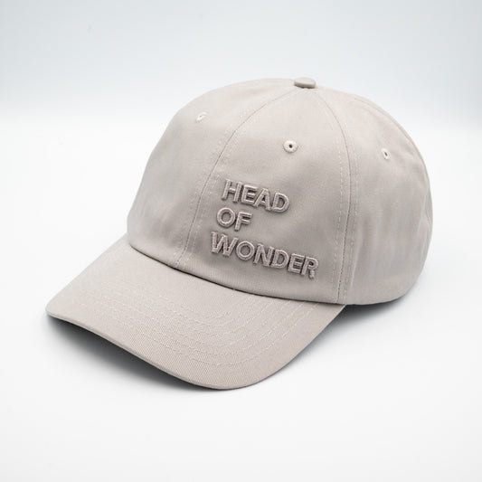 XL HEAD OF WONDER Cap Light Gray - Dad Hat Front